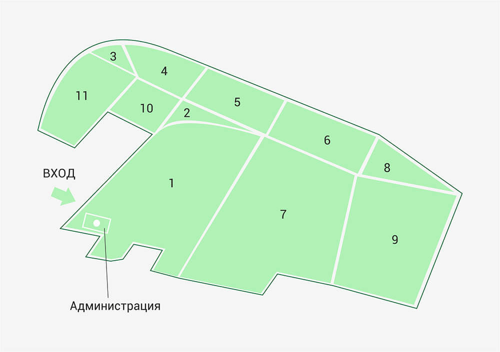 Никольское кладбище схема расположения участков